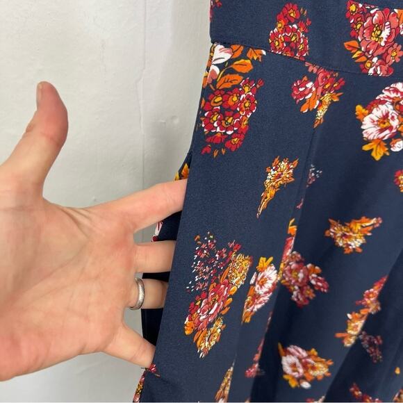 Modcloth Navy Floral Sentimental Retro Dress Size Small - Picture 11 of 16